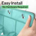 GORILLA GRIP Over the Door Shoe Organizer, 24 Large Pockets, Turquoise | Breathable Mesh Pocket, Space Saving Hanging Storage Holder, Closet Rack Hanger for Shoes, Pantry and Bathroom Accessories - Image 8