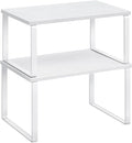SONGMICS Cabinet Organizer Shelf, Set of 2 Spice Rack, Kitchen Storage by Unknown