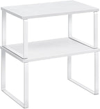 SONGMICS Cabinet Organizer Shelf, Set of 2 Spice Rack, Kitchen Storage by Unknown