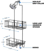 Epicano Shower Caddy Hanging,Large Capacity Shower Organizer,Black - Image 8