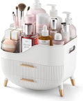 Pajiriona Makeup Organizer with Drawers,Skincare Organizer for Vanity,Storage Box with Handle,Large Cosmetic Display Case for Dresser, Bathroom Countertop by Pajiriona