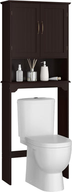 Topeakmart Over The Toilet Storage Cabinet, Bathroom Organizer, Espresso by Topeakmart