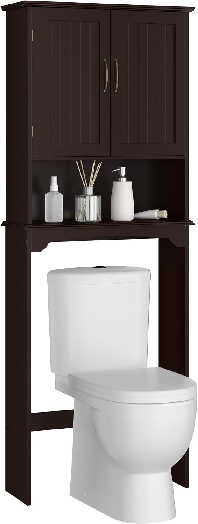 Topeakmart Over The Toilet Storage Cabinet, Bathroom Organizer, Espresso by Topeakmart