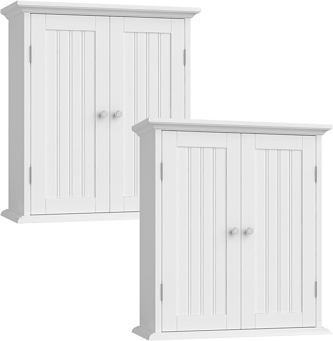 ChooChoo Bathroom Wall Cabinet Set of 2, Over The Toilet by ChooChoo