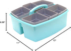 Storex Large Classroom Caddy with Cups, 13 x 11 x 6.575 Inches, Teal, Case of 2 (00984U02C) - Image 10