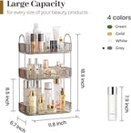 Aveniee Bathroom Counter Organizer, 3 Tier Perfume Skin Care Countertop Storage Shelf, Vanity Makeup Tray for Cosmetic Skincare Lotion,Grey - Image 3