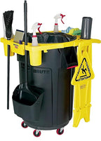 Rubbermaid Commercial Products BRUTE Trash Can Caddy for 44-Gallon BRUTE Garbage Bins Black Cleaning Caddy Storage for Restaurants/Back of House/Offices/Warehouses/Commercial Environments - Image 2