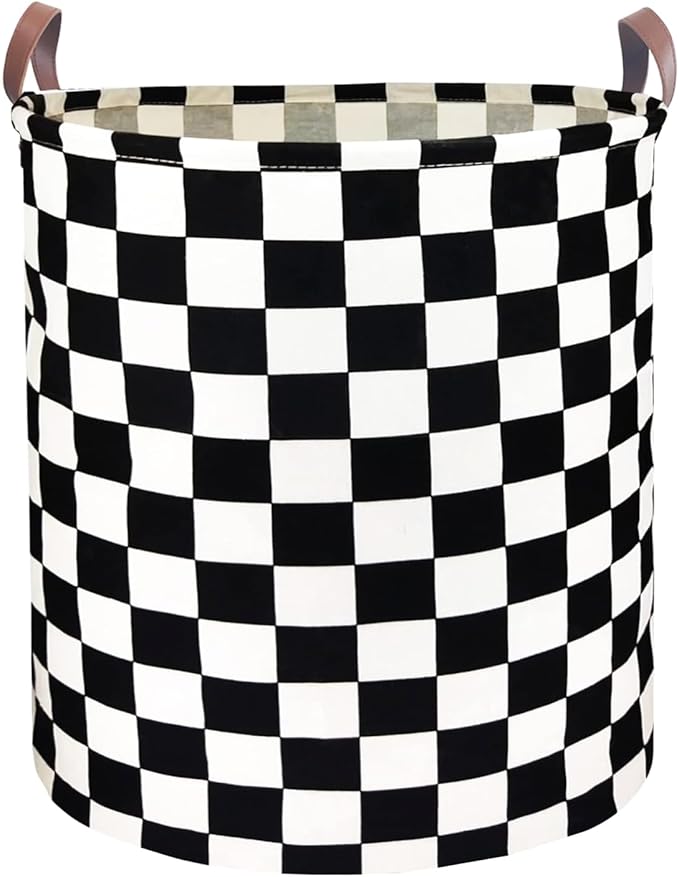 Waterproof Laundry Hamper Collapsible Laundry Basket Leather Handle Laundry Bag Large Clothes Storage Toy Organization for Bathroom Bedroom Laundryroom College Dorms (Hege-002) by %E2%80%8ETeLUVHome