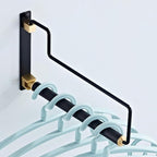 NEWRAIN Clothes Drying Rack, Laundry Racks for Drying Clothes, Wall Mounted Swing Arm Clothes Hanger for Laundry Room, Garage, Indoor & Outdoor Use,Black (Pack of 3) - Image 8