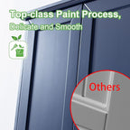 VANIRROR Navy Blue Bathroom Cabinet Wall Mounted W/ 2 Door Adjustable Shelf - Image 5