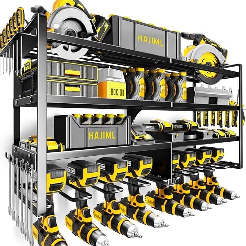 Power Tool Organizer Wall Mount,4 Layers Heavy Duty by Kodreat-USDirect