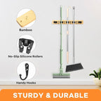 IMILLET Broom Holder Wall Mount, Rustic Broom Hanger for Laundry Room - Image 3