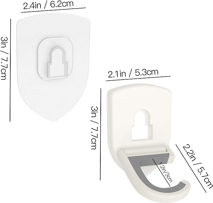 Broom Holder Wall Mount Self Adhesive, Broom and Mop Organizer Wall Hanging, No Drilling Anti-Slip Broom Hook Over Door for Home, Kitchen, Garden, Garage Storage 5-Pack - Image 6