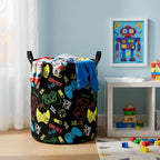 Baby Laundry Basket Baby Nursery Hamper Kids Laundry Basket Toy Storage Bin for Boys Room Decor Gift Baskets for Bedroom Bathroom(Game) - Image 3