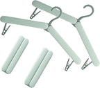 4 Pack Foldable Travel Hangers with Hidden Clips(Green) by Unknown