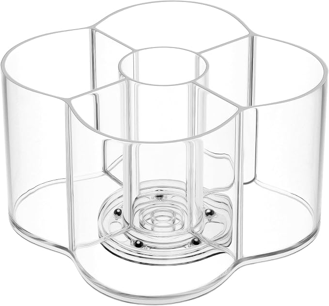 Drink Packet Organizer for Powdered Drink Mix, Divided Rotating Lazy Susan - Image 7