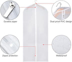 Zilink Clear Garment Bag Dress Bags for Storage 54 in, 6 Pack - Image 4