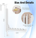 2 Pack Over The Door Hanger Folding Clothes Drying Rack, Folding Hanging Coat Rack for Indoor Laundry Room Compact Small Space Foldable Portable Clothing Hanger Hook Collapsible (Wihte-2(Upgraded)) - Image 4