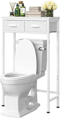 Simple Trending 2-Tier Over The Toilet Storage with 2 Fabric Drawers by SimpleTrending