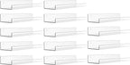 upsimples 14 Pcs 15" Acrylic Shelves for Wall Display and Storage, Clear by upsimples