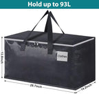Fabspace Heavy Duty Moving Bags, 93L Collapsible Storage Totes, 4-Pack - Image 2