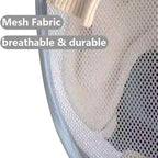 Mesh Large Pop Up Laundry basket, Collapsible Laundry Hampers with Handles, Foldable Dirty Clothes Hampers for Bathroom, College Dorm, Travel, Gray - Image 4