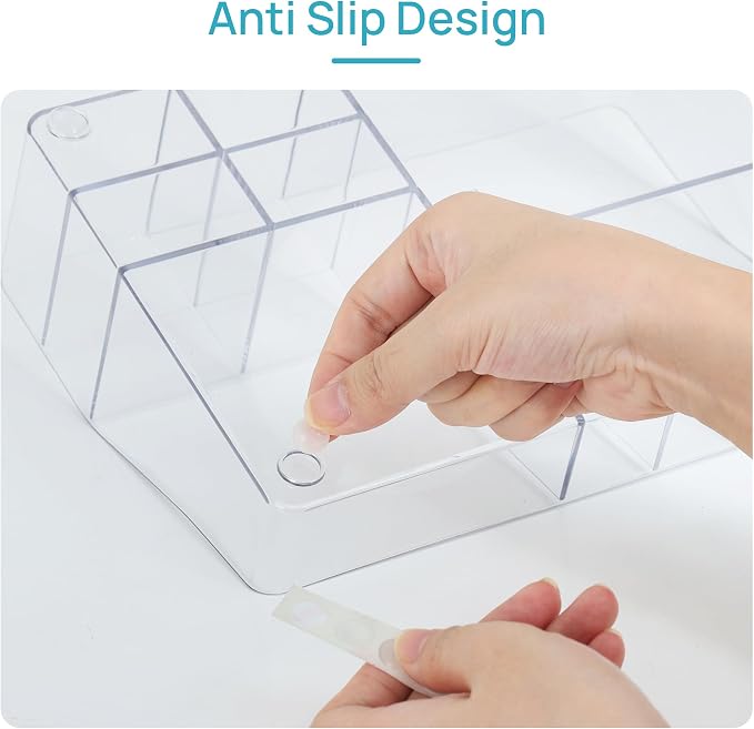 Vtopmart Clear Plastic Devided Makeup Organizer Tray - Image 5