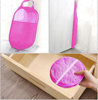 Larpur 2Pack Foldable Popup Laundry Basket, Collapsible Portable Mesh Clothes Washing Laundry Hamper with Reinforced Carry Handles (Pink) - Image 3