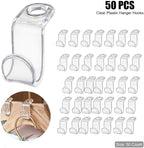 Clear Hanger Connector Hooks - Space Saving Cascading Clips for Closet Organization (50PCS) - Image 2