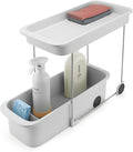 Joseph Joseph CupboardStore 2-Tier Easy-Access Wheeled Storage Caddy – Under-Sink Kitchen Organizer, Made from Recycled Plastic by Unknown