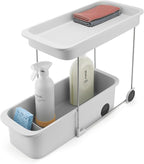 Joseph Joseph CupboardStore 2-Tier Easy-Access Wheeled Storage Caddy – Under-Sink Kitchen Organizer, Made from Recycled Plastic by Unknown