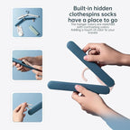 4 Pack Foldable Travel Hangers with Hidden Clips(Pink) - Image 5