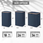 BALEINE 70L Laundry Hamper with Lid, Large Laundry Basket Bin - Image 4