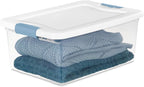 Sterilite Latching Box with Lids for Home and Office, 15 Quart, 48-Pack | Heavy-Duty and Stackable Plastic Containers with Latches for Closet, Cabinet, Bedroom, Bathroom and Dorm Room Organization - Image 9