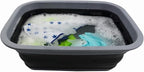 SAMMART 9.2L (2.37Gallon) Collapsible Tub - Portable Outdoor Picnic Basket/Crater - Foldable Shopping Bag - Space Saving Storage Container (M, Dark Grey/Black) - Image 5