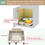 Fokyfok Pull out Cabinet Organizer,15"-21"W,17"-24"D,Expandable,Adhesive - Image 2