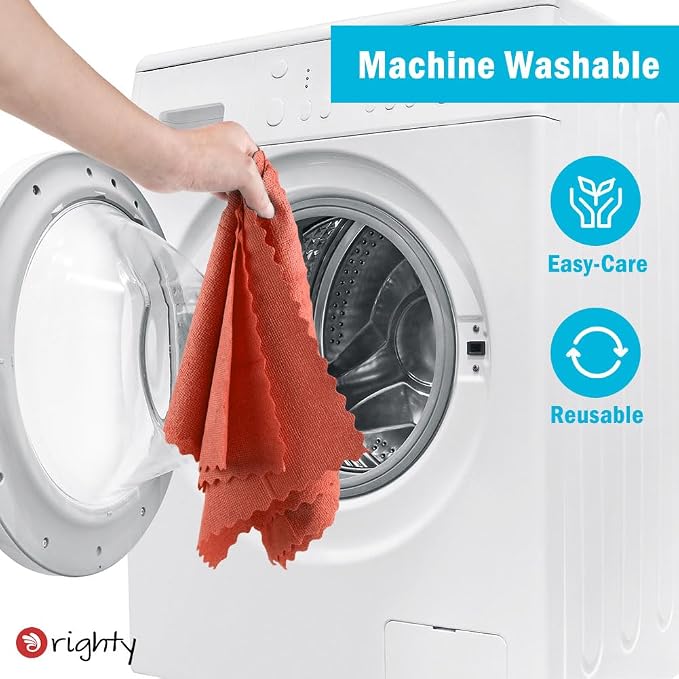 Orighty Cleaning Cloths, Shop Towels 100 Pack, Shop Rags Reusable, Microfiber Cleaning Rags Bulk for Cars, Multi-Purpose Lint Free Towels for Automotive, Mechanic, Kitchen, 11.5’’ x 11.5’’, Red - Image 7