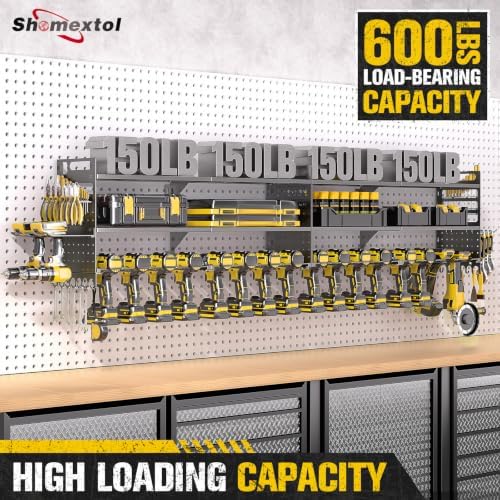 2 Pack Power Tool Organizer Wall Mount, 3-Layer,18 Drill Holders - Image 3