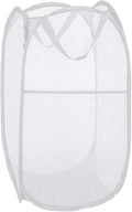 Pop up Laundry Hamper, Portable Foldable Mesh Clothes Hamper for Kids Room, College Dorm or Travel, Collapsible Laundry Basket for Storage, White by Buenod