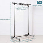 Broom Mop Holder Floor-Mounted mop Rack Cleaning Tool storage for laundry room closet organizer (6racks) - Image 3