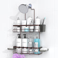 Hanging Shower Caddy Over Showerhead - Rustproof No Drill Shower Organizer by AKTECKE