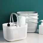 Plastic Portable Shower Caddy Basket, Storage Organizer, White, 2 Pack - Image 4