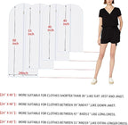 Garment Bags (set of 12) for Wedding Dress Garment Bag Closet Cover for Open Closet Clothes Storage Bag with Zipper Gown Garment Bag for Long Dresses - Image 2