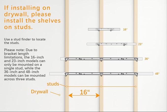 BAYKA Light Oak-Toned Floating Shelves 22.5in, Set of 3, Wall Mounted Shelf - Image 8