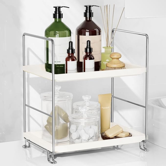 FSyueyun 2-Tier Bathroom Countertop Organizer, Makeup Organizer for Vanity by FSyueyun