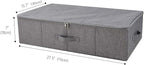 iwill CREATE PRO Folding Washable Rigid Underbed Storage Boxes with Zip Lid for Garment, Clothing, Blankets for Bedroom, College Dormroom, Wardrobe, Shelf Baskets, Pack of 3, Black Gray - Image 2