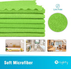 Orighty Microfiber Cleaning Cloth - 24 Pack, Green Cleaning Rags 12x11 inch - Image 2