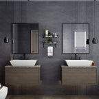 VOLPONE Glass Bathroom Shelf with Towel Bar 15.7in Bathroom Wall Shelves Rustproof Metal Bathroom Wall Organizer 2-Tier (Black) - Image 3