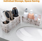 GFWARE Hot Hair Styling Tool Organizer with 3 Stainless Steel Cups, Marble - Image 4