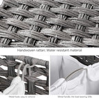 Laundry Hamper with 4 Removable Liner Bags, 176L Laundry Sorter with Lid - Image 6